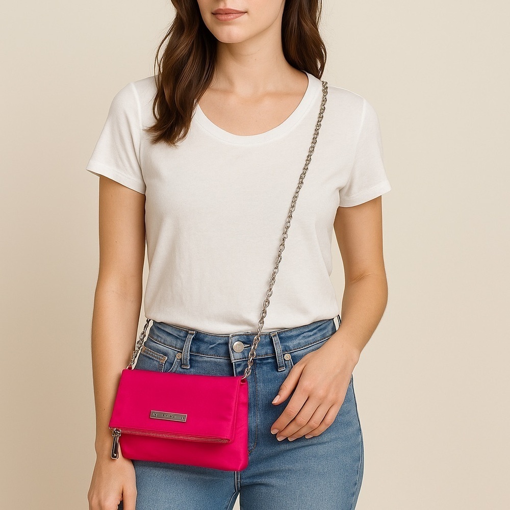 Laundry by Shelli Segal Pink Crossbody Bag Women’s Purse Clutch /